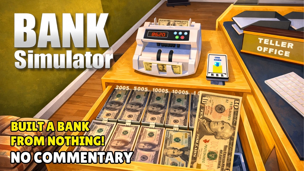 Built a Bank from Nothing! BANK SIMULATOR Gameplay Walkthrough | No Commentary Ultra Settings