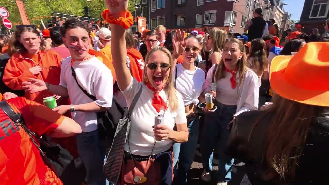 🇳🇱 День Короля в Амстердаме 2025 | Незабываемые Уличные Вечеринки и Оранжевая Лихорадка! 🧡🎉