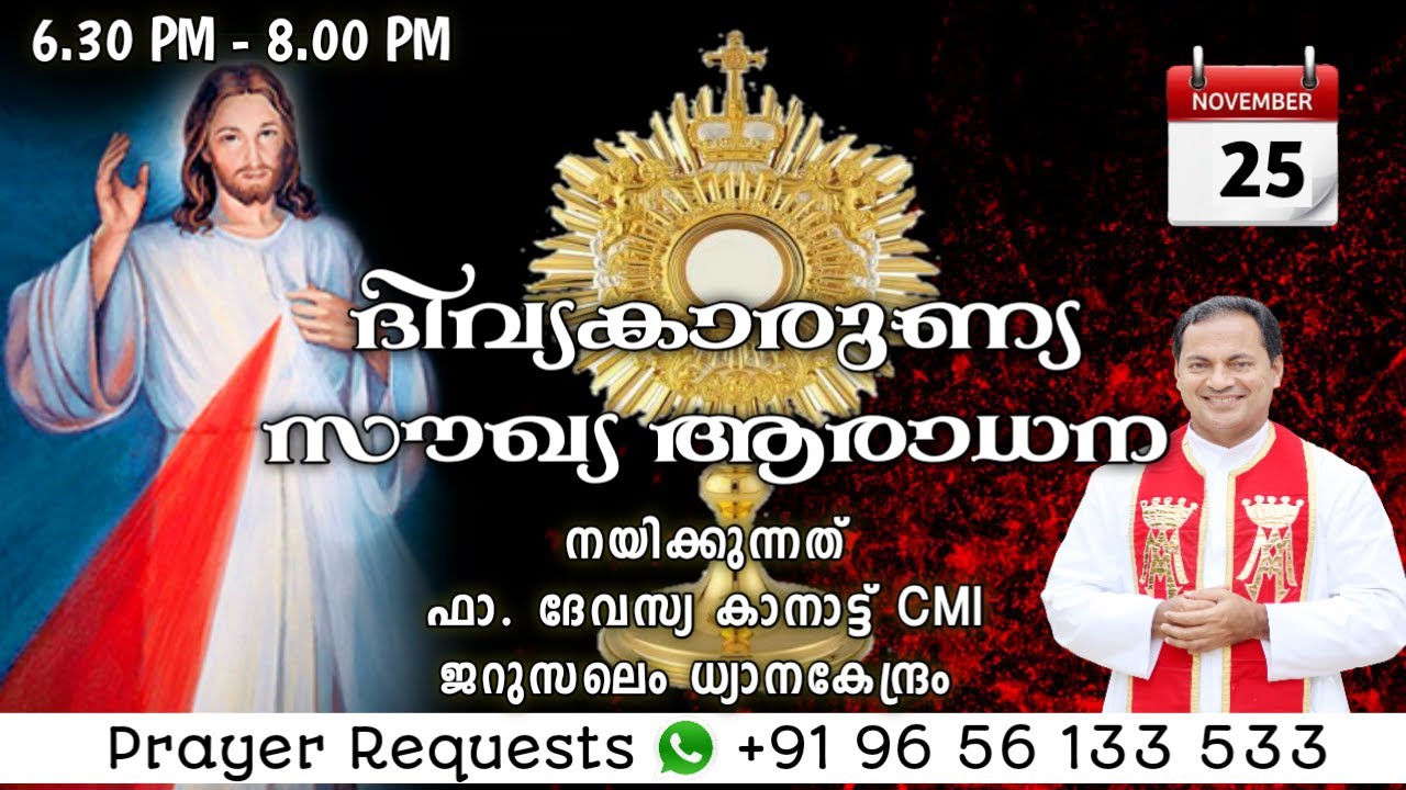 DIVINE MERCY HEALING ADORATION,ദിവ്യകാരുണ്യ സൗഖ്യ ആരാധനാ.