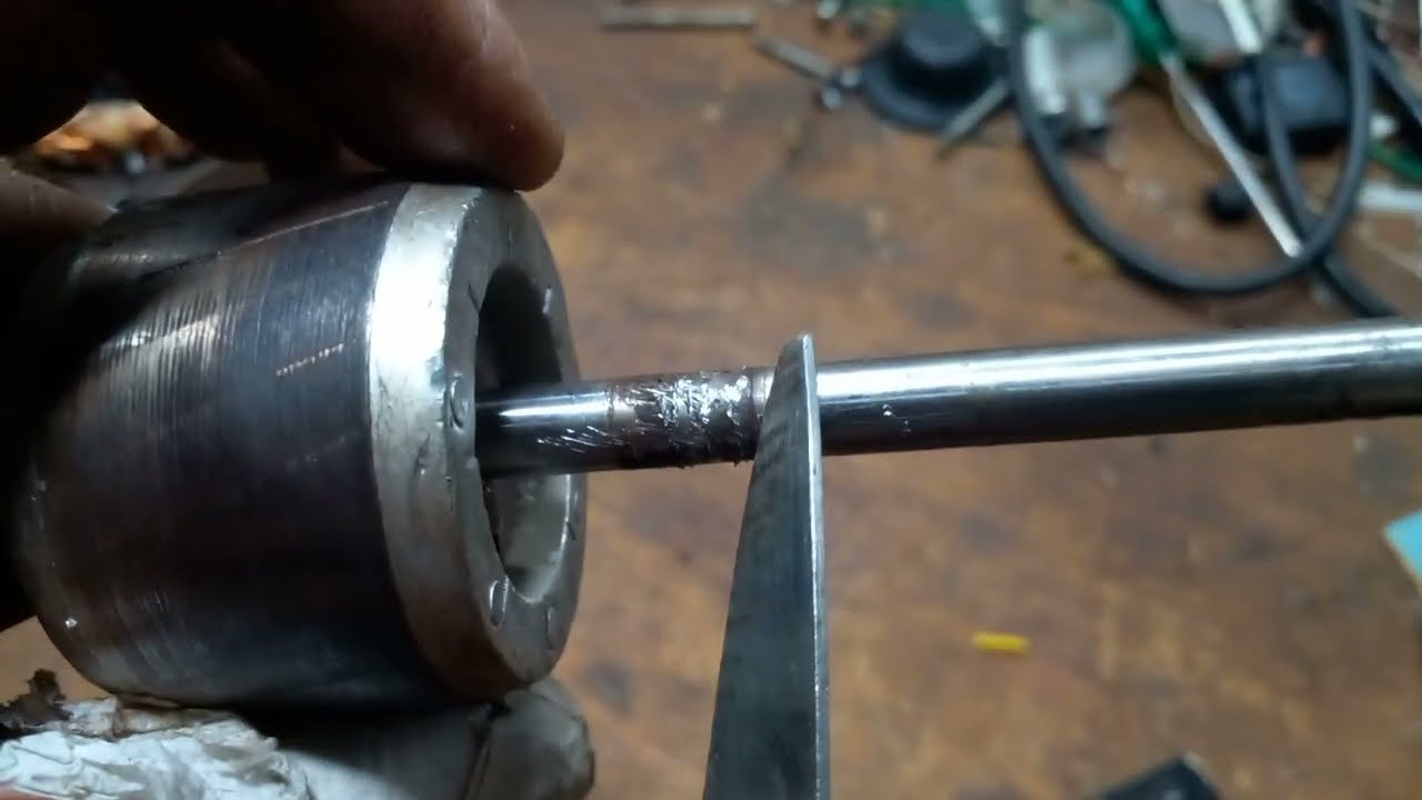 Como recuperar o eixo do ventilador desgastado