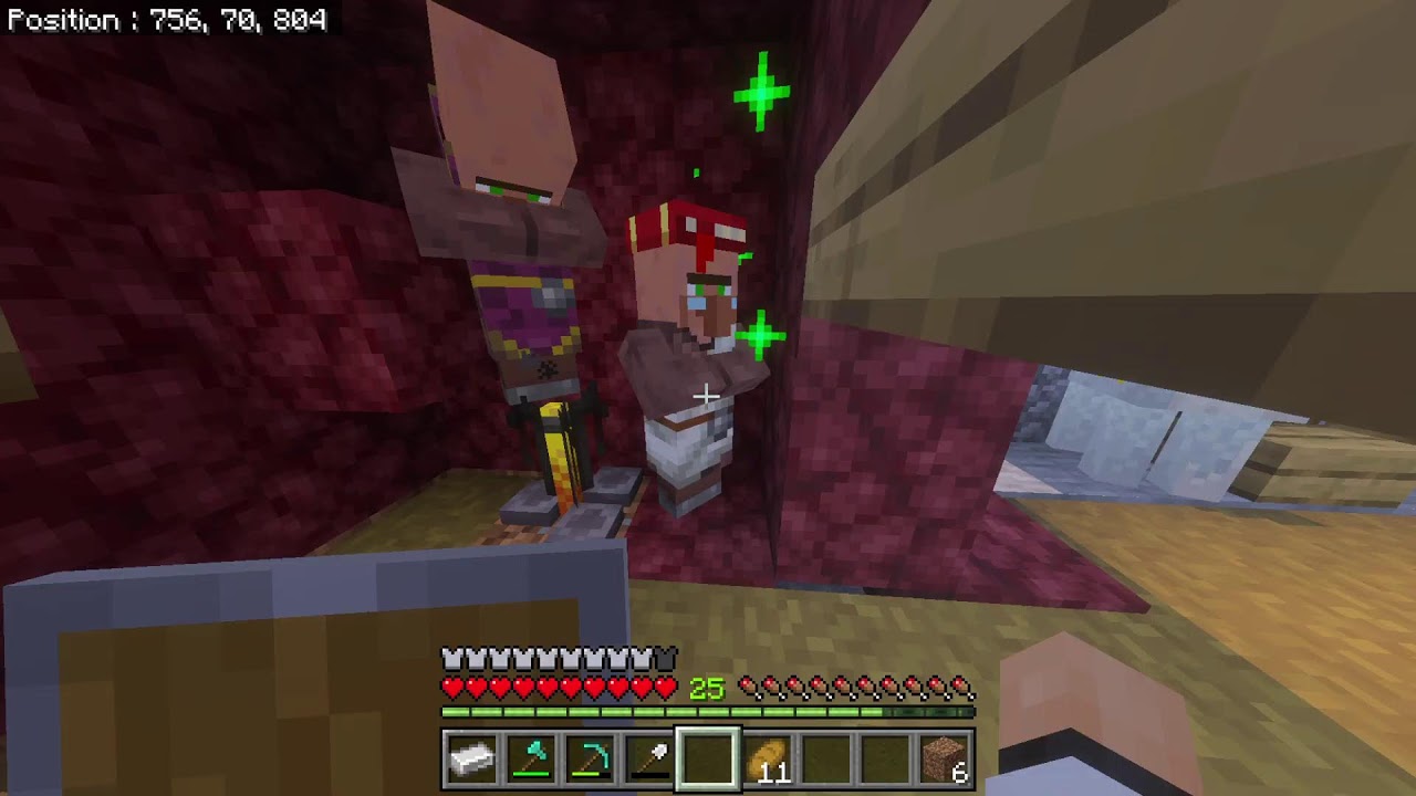 Je joue à Minecraft