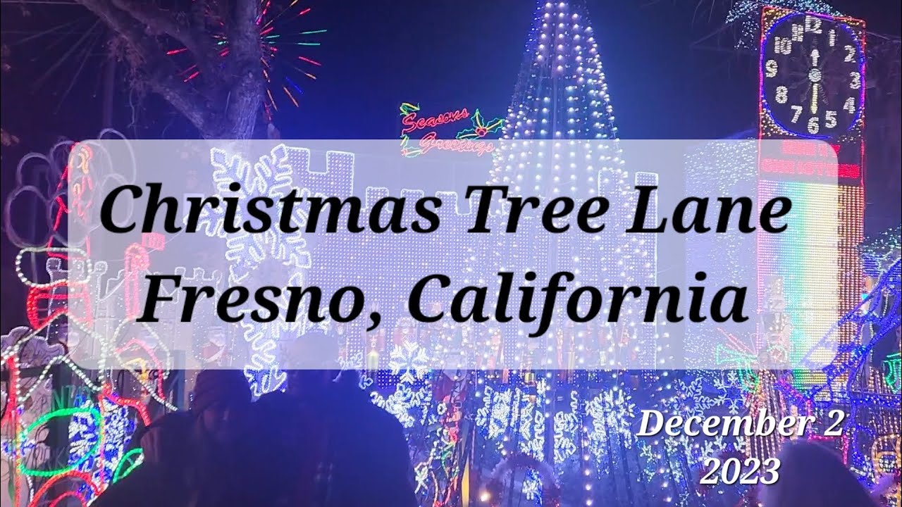 Christmas Tree Lane, Fresno, California.