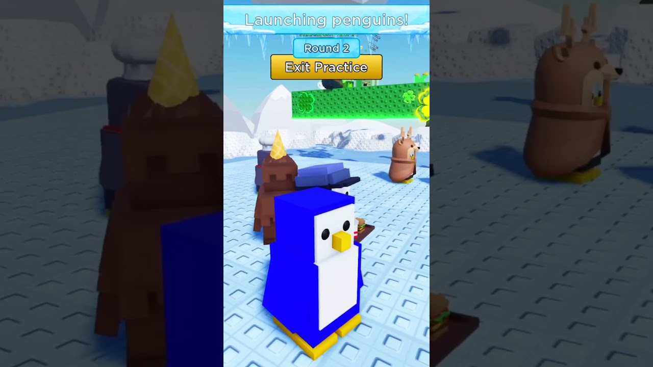 Broguin Używa Glitcha Na Pingwinach W Penguin Knockout #roblox #funny #shorts