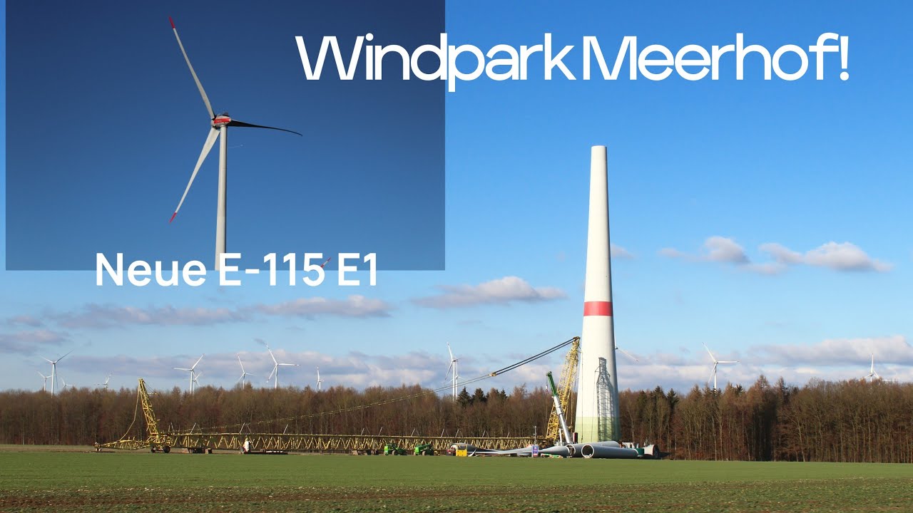 Letzte Enercon E-115 E1 und abgerissene E-82 | Windpark Meerhof