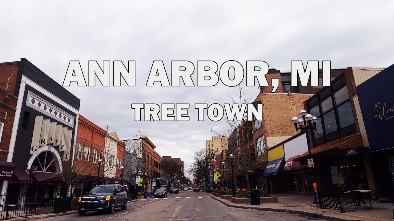 Ann Arbor, Michigan - Driving Tour 4K