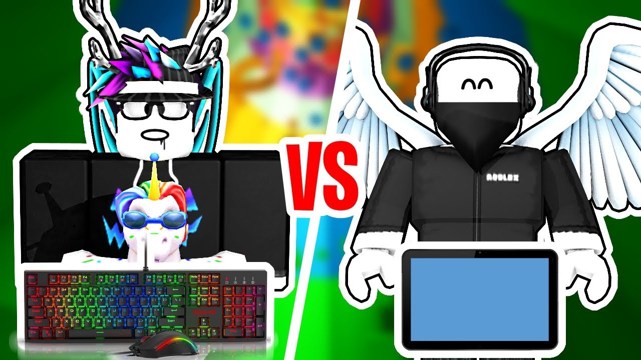 Pc Player VS Pro Mobile Player! Tower Of Hell