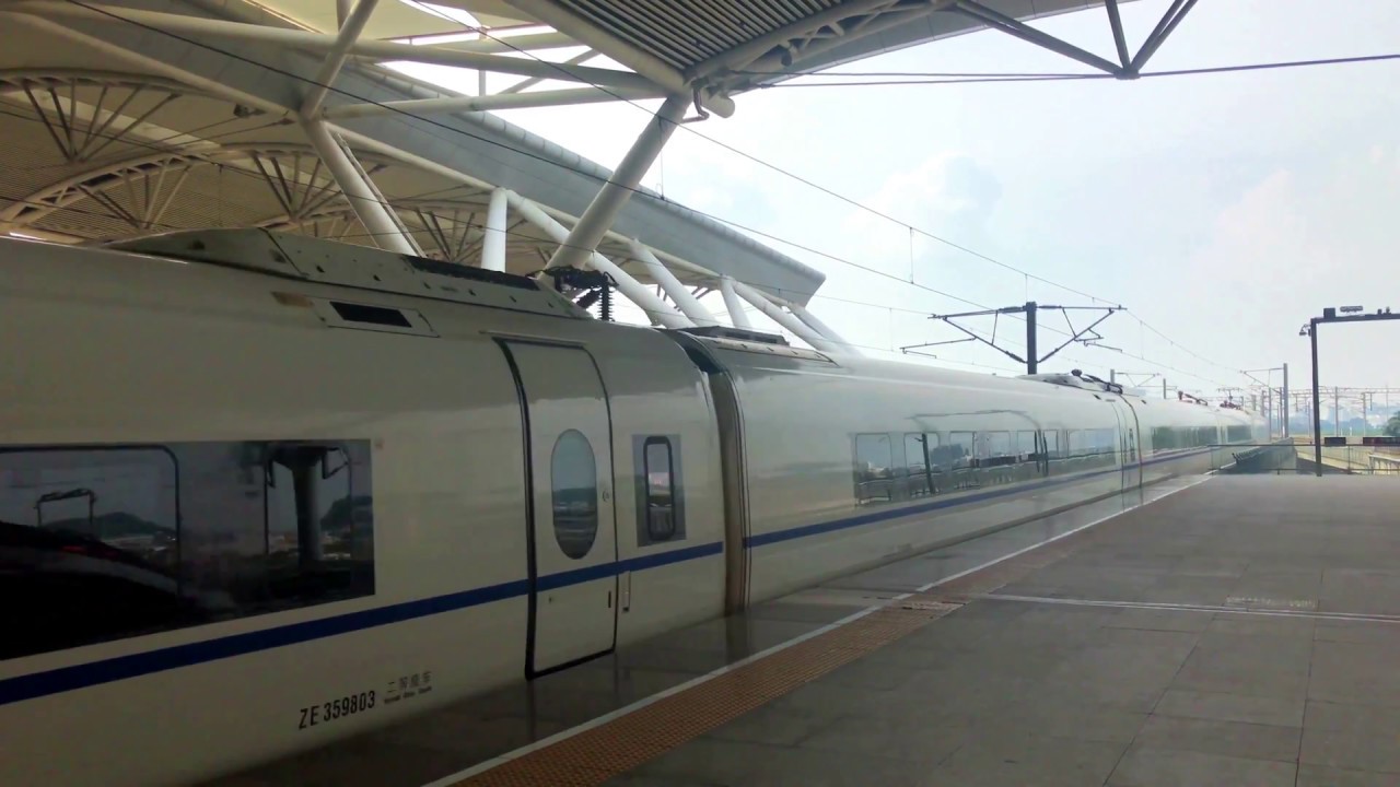 重連CRH380B進廣州南站 China High Speed Railway