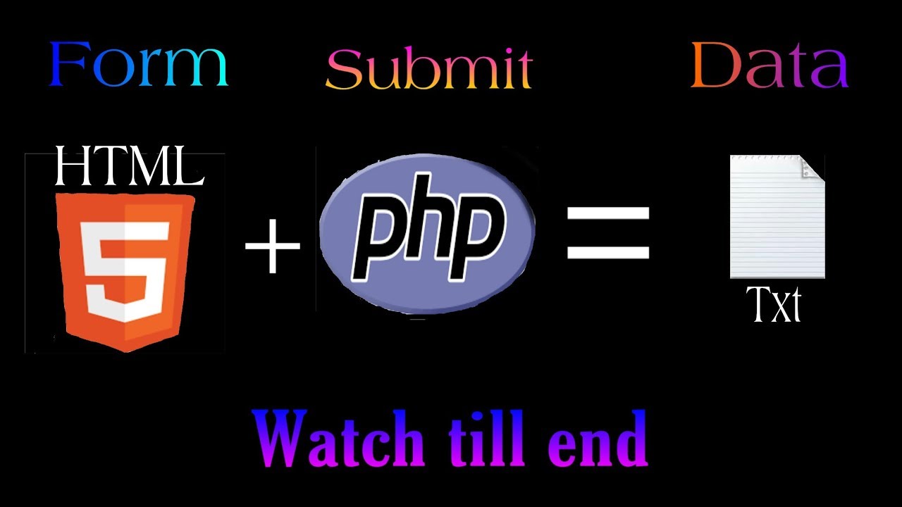 How store a html form data in txt file with php