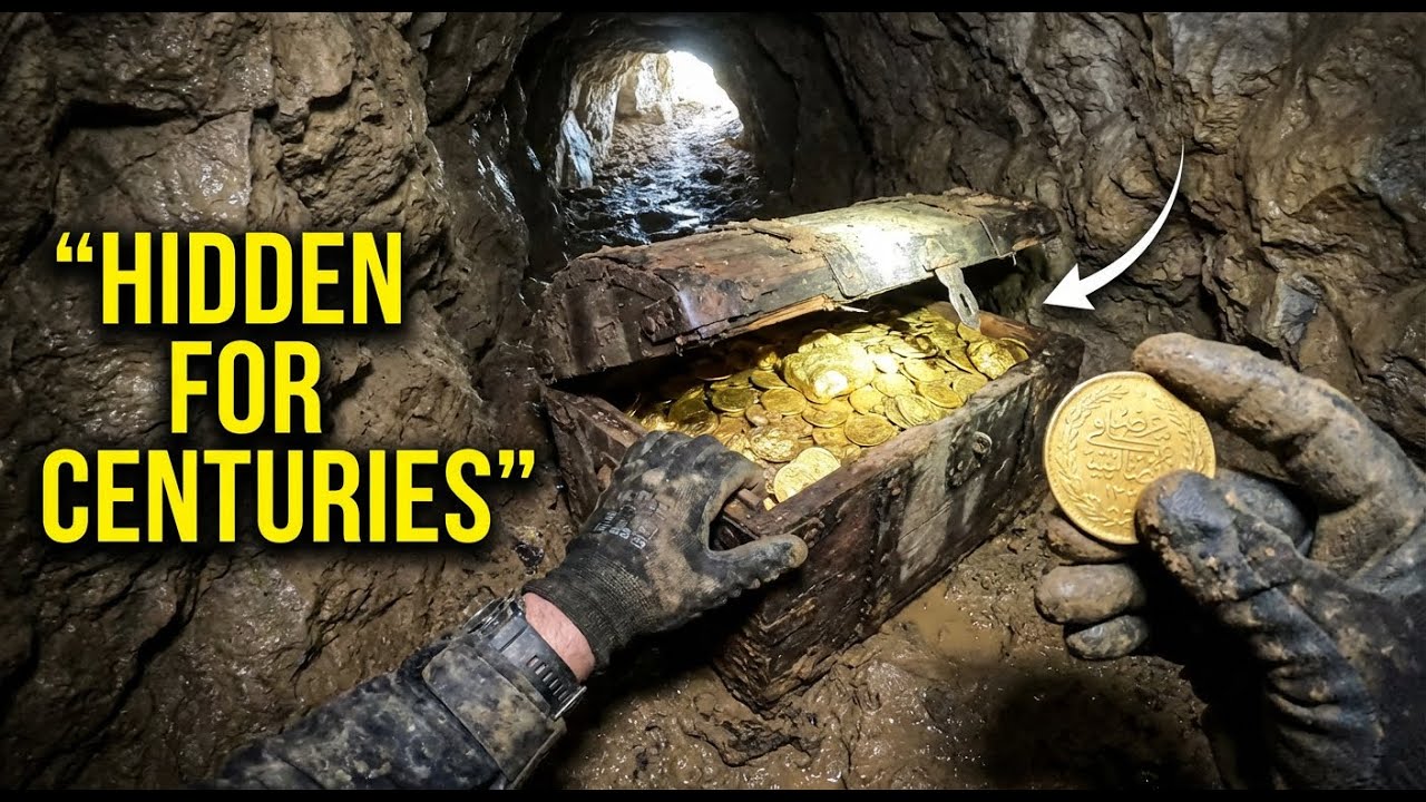 We Found a Hidden Ottoman Gold Cache Inside a Mountain Cave | ASMR GoPro Exploration