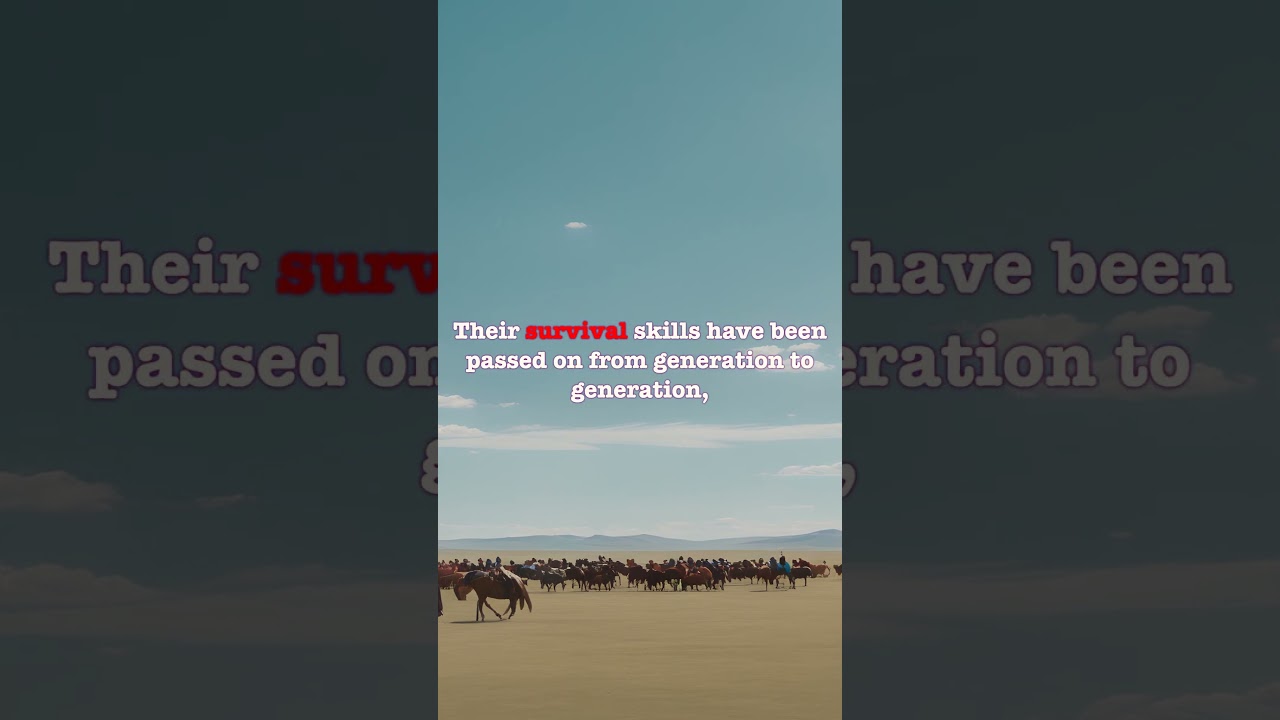 Mongolian nomadic culture is one of the last...