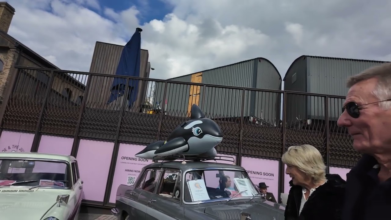 Classic car boot sale at Coal drops yard in King's Cross..London 