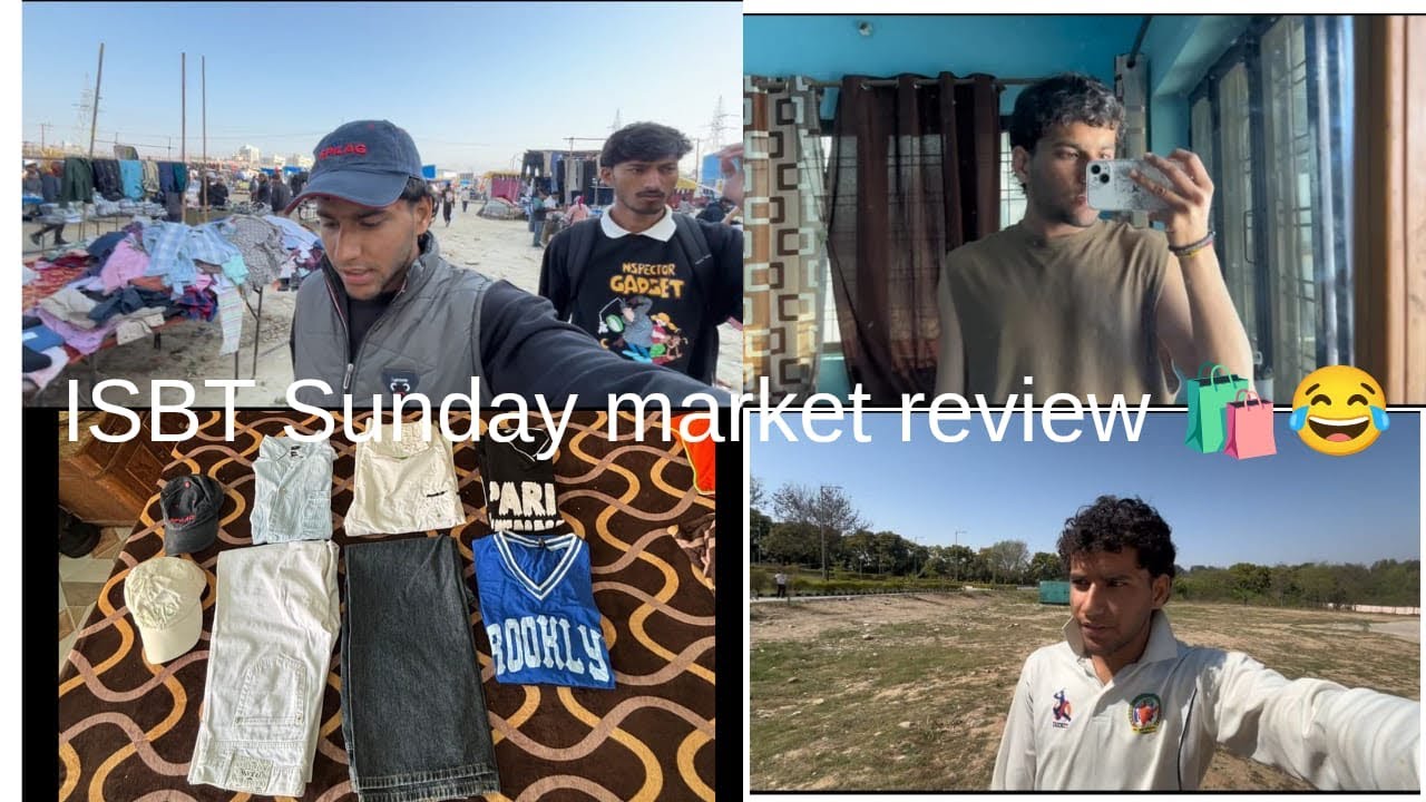 Isbt Sunday market review 🛍️ Full masti 😂😂