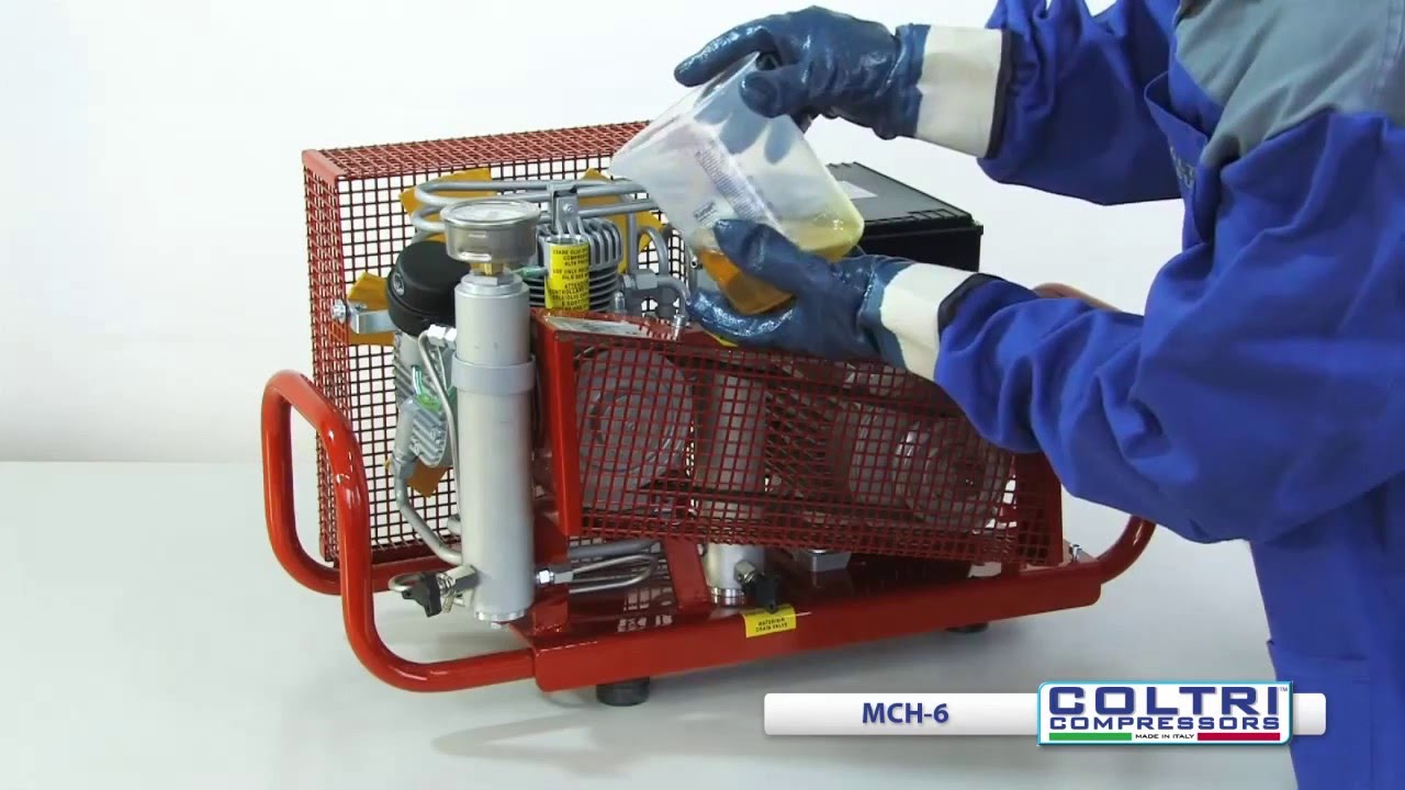 How To Change The Oil In A Coltri MCH6 compressor By Nuvair