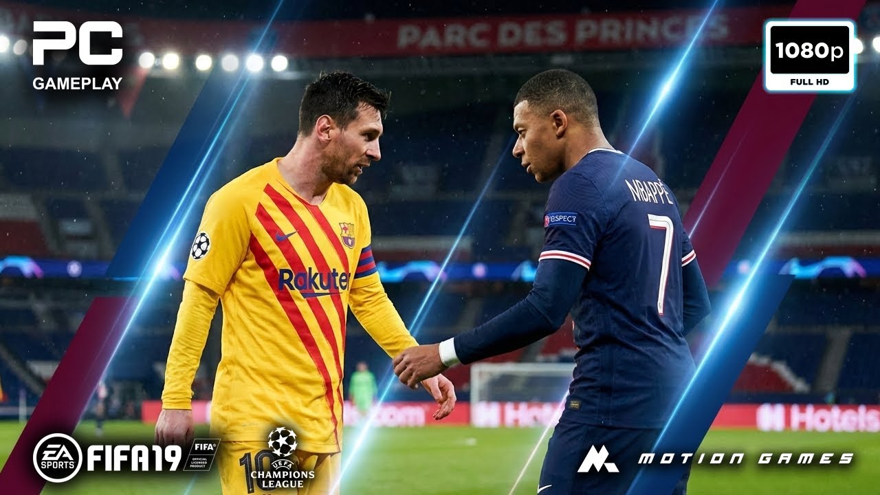 FC Barcelona kontra PSG | Rozgrywka FIFA 19 [1080p HD] Cały mecz