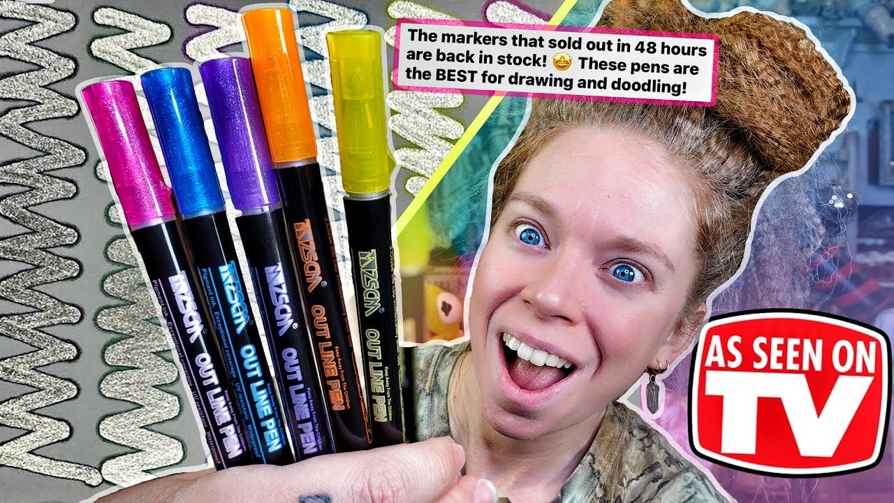 DOODLE DAZZLES 'Outline Markers' - Does This Thing Really Work?!
