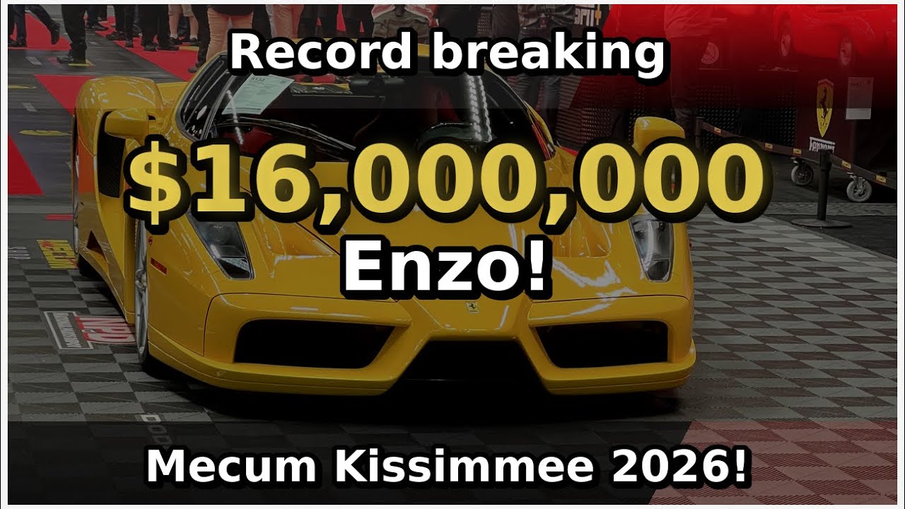 Рекордная цена в 16 000 000 долларов за Ferrari Enzo Mecum в Киссимми! Полная 13-минутная презент...