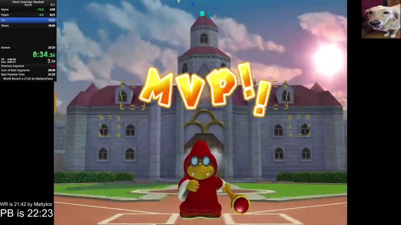 Mario Superstar Baseball Any% Former World Record (Mushroom level) | 21:29