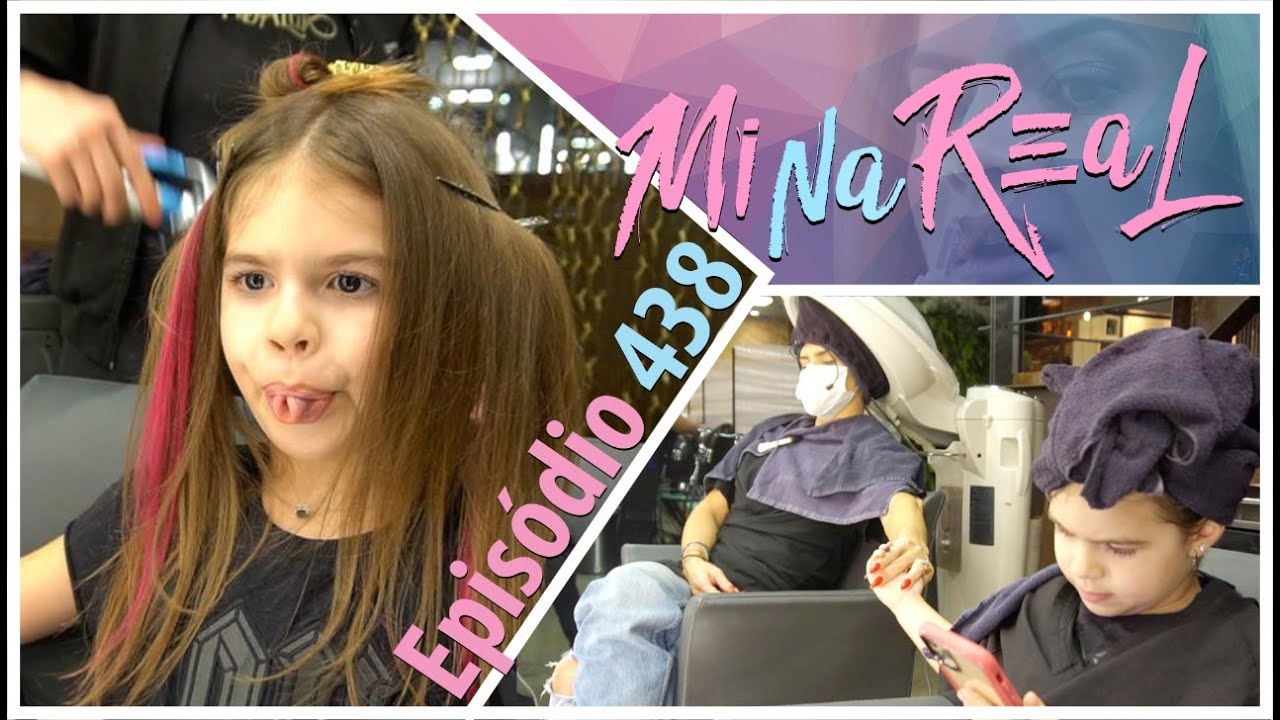 Mechas novas da Valentina,  mãe e filha no salão l MiNa ReAl