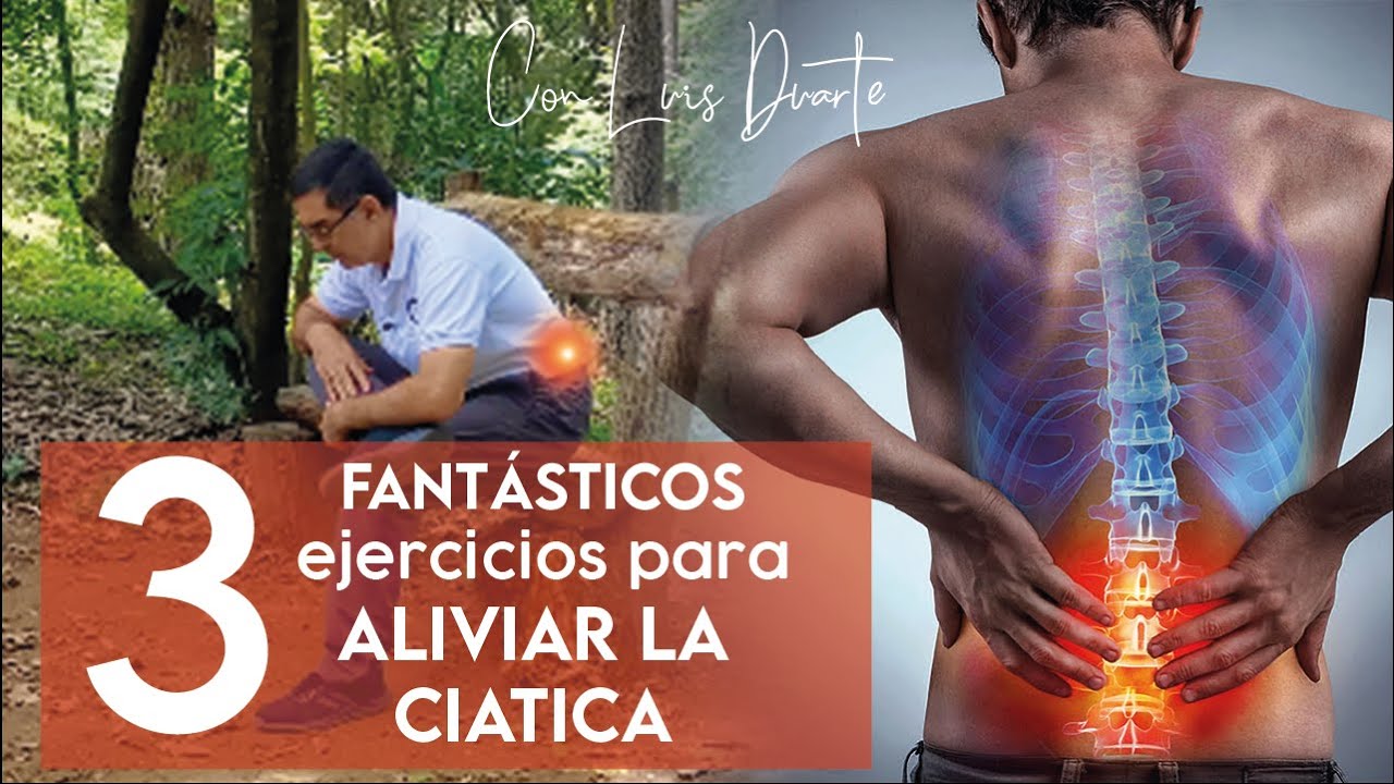 Alivia el dolor de CIATICA con estos ejercicios FACILES Y EFECTIVOS 😀