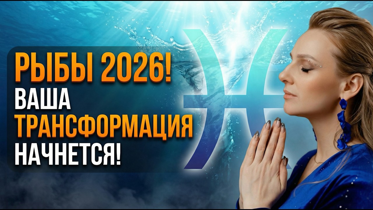 РЫБЫ 2026! ВАША ТРАНСФОРМАЦИЯ НАЧНЕТСЯ!#астрология #еленаТощакова #натальнаякарта #рыбы