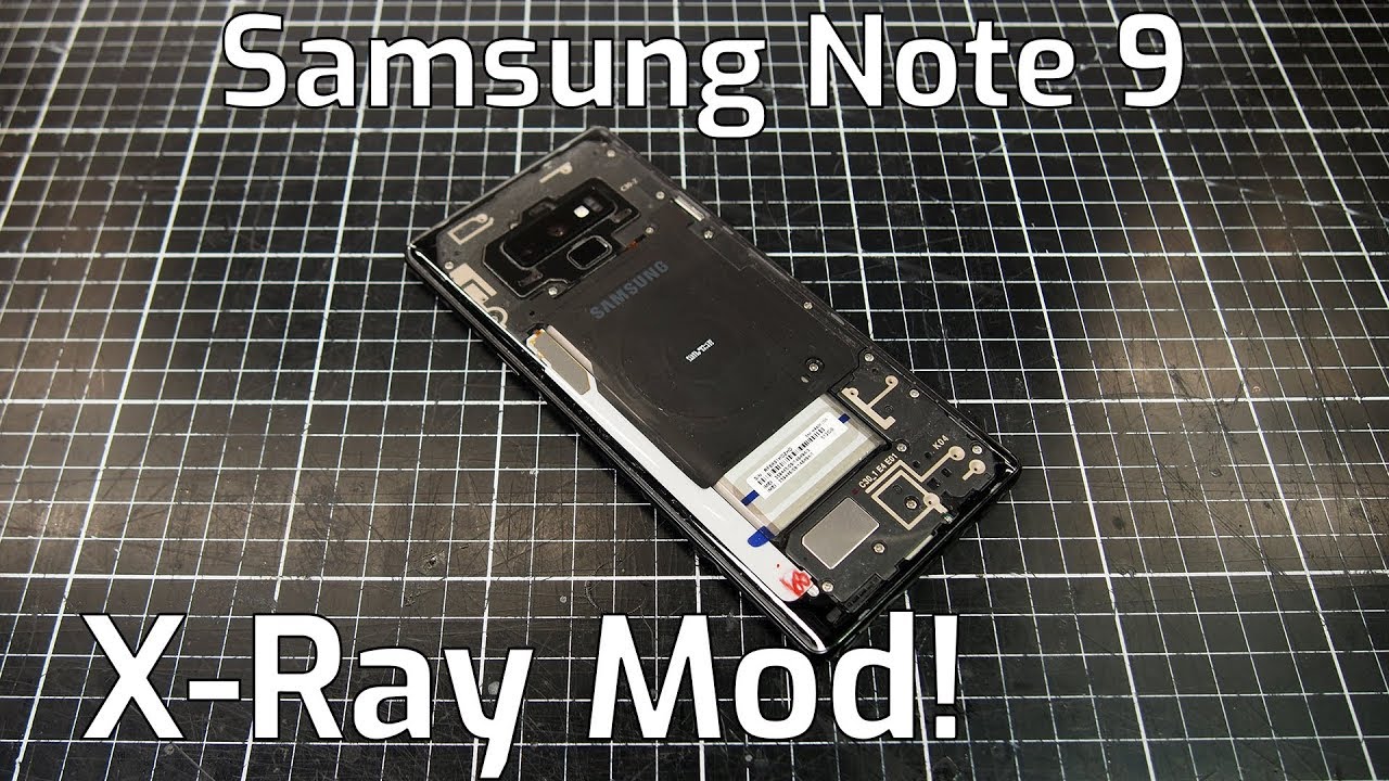 Samsung Note 9 Clear Back X-Ray Mod