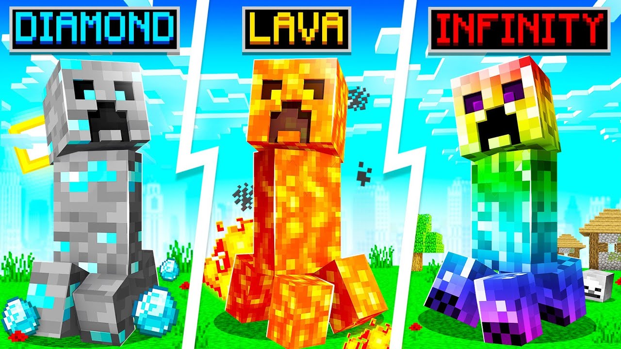 Minecraft but there's CUSTOM Creepers...