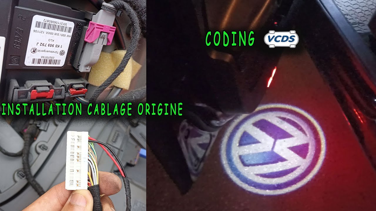 VW golf 5 installer éclairage porte avant