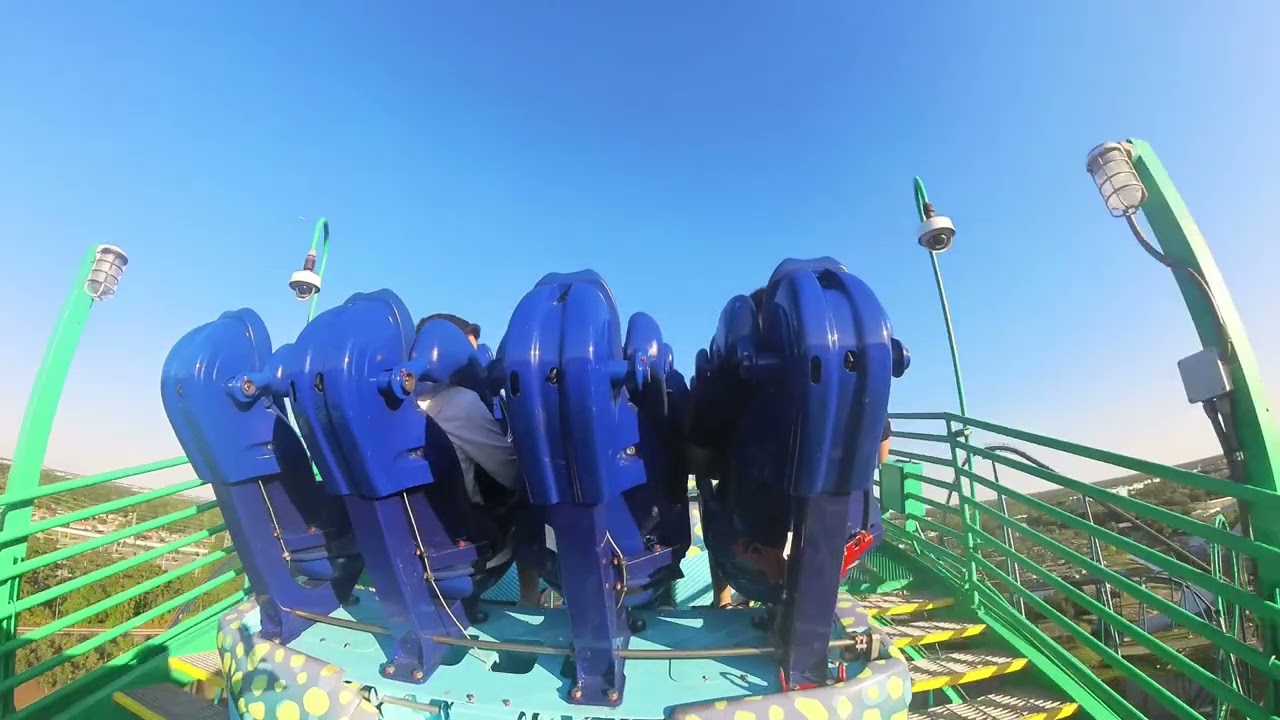 Kraken back row 4k 60fps Sea World Orlando