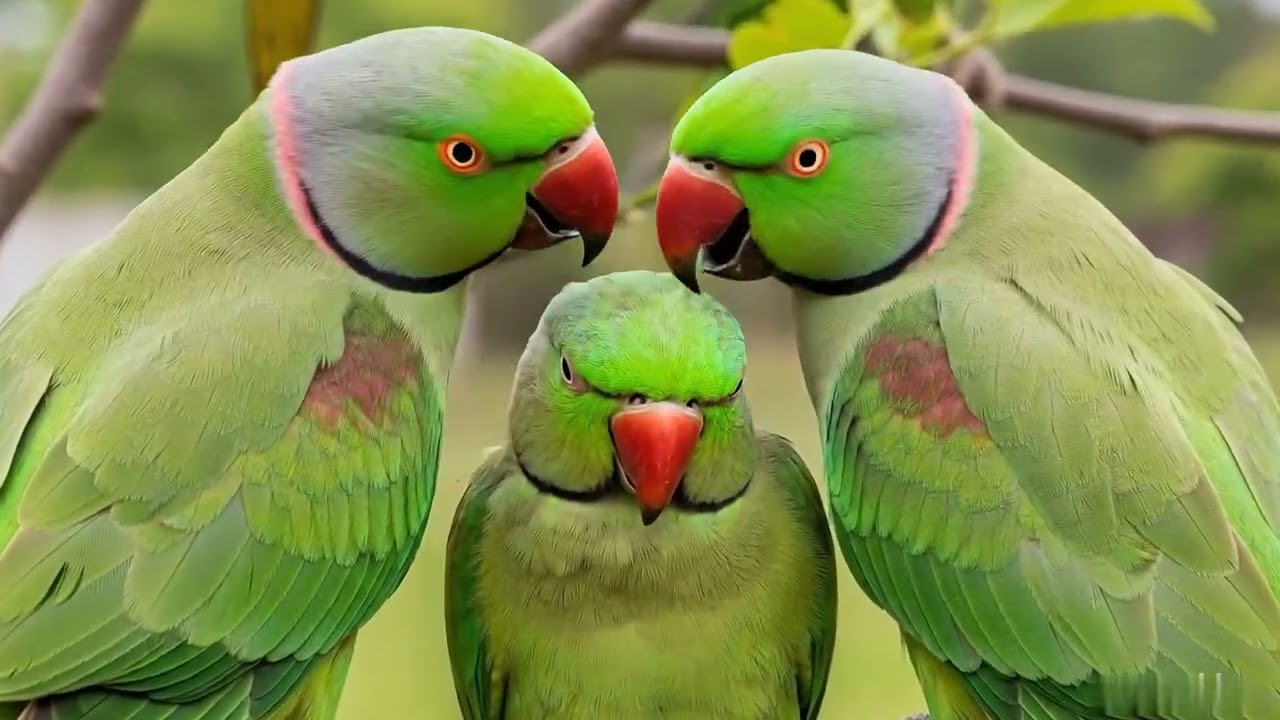 Green Parrot | Parrot Talking | Natural Sounds