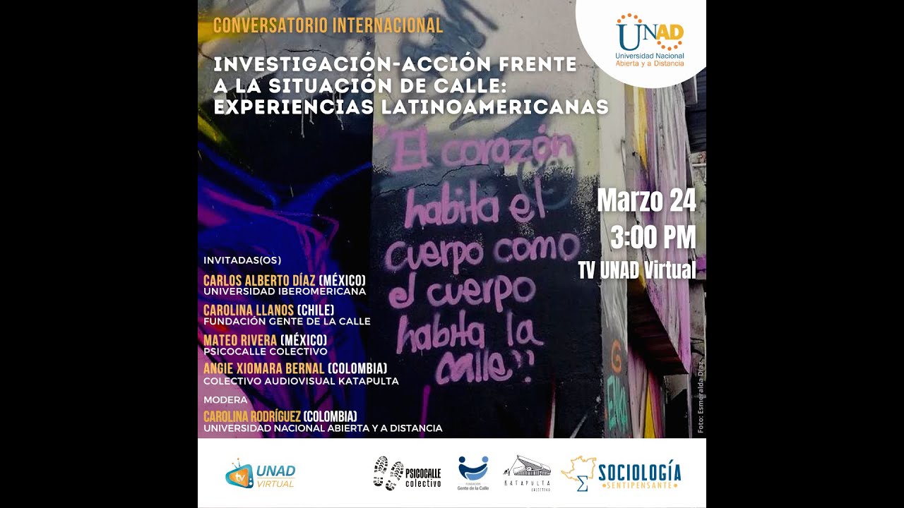 Conversatorio Internacional Investigación-acción frente a la situación de calle: experiencias latam.