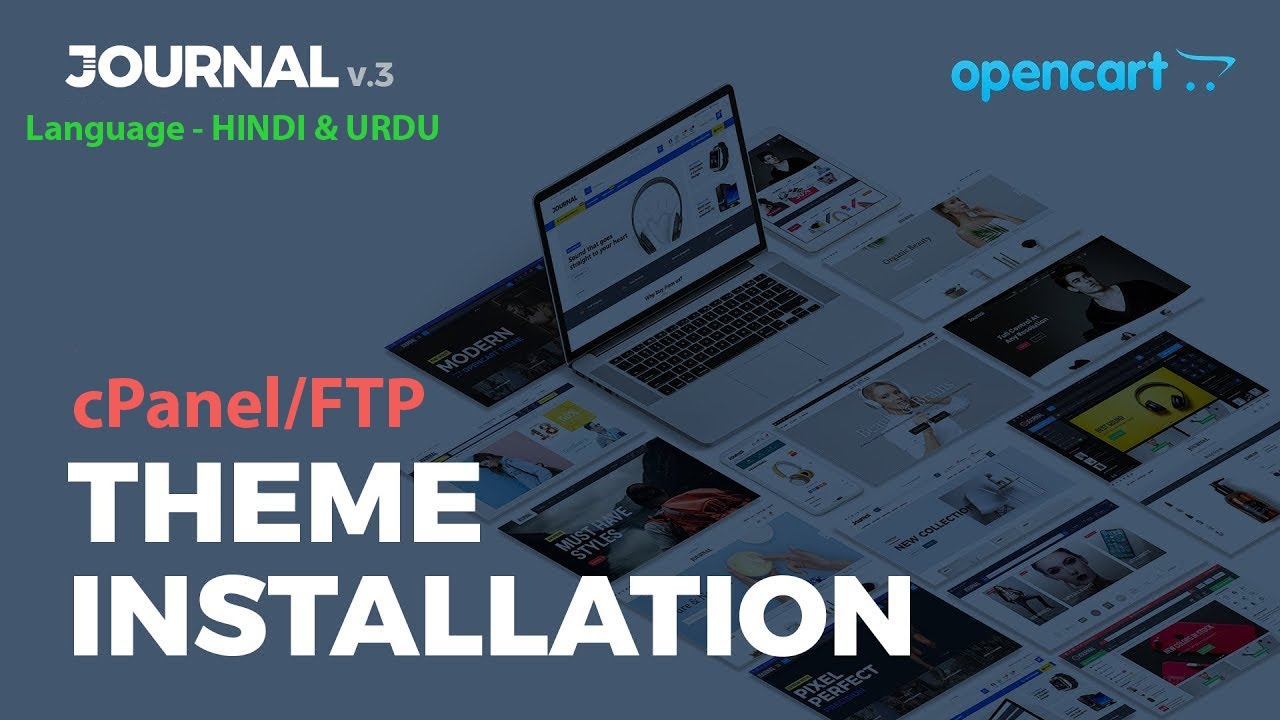Journal 3 - Theme Installation step wise step in Hindi & Urdu