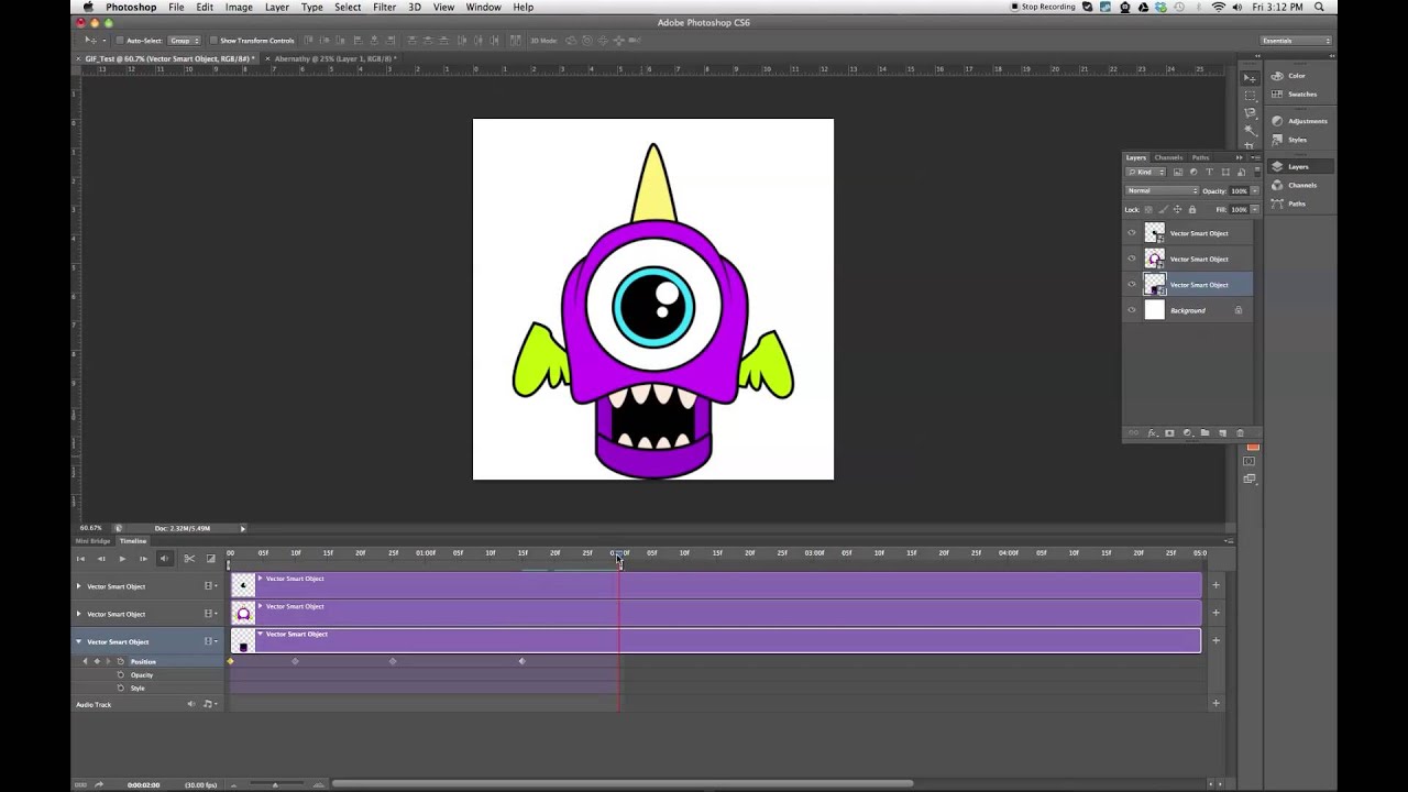 How to Create an Animated GIF in Photoshop CS6 Tutorial