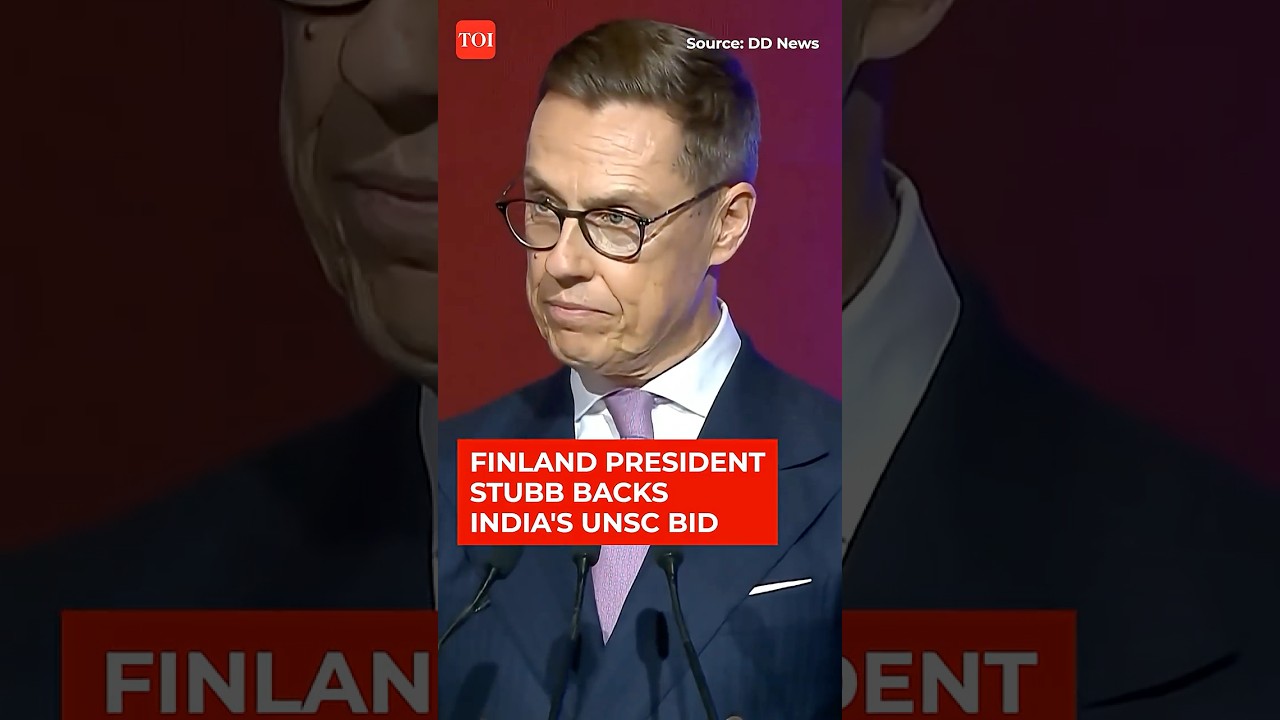 'India Deserves UN Security Council Seat': Finland President Alexander Stubb