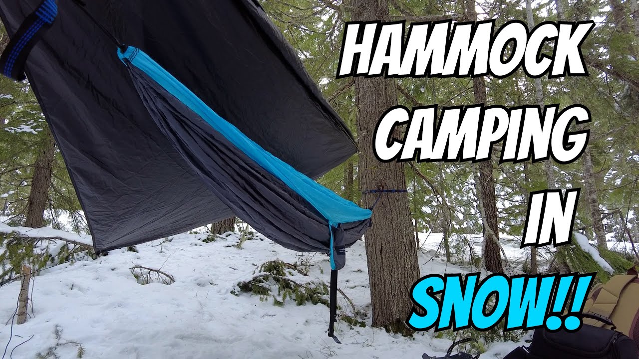 First Time Snow Camping!!! (Hammock Trip!!)