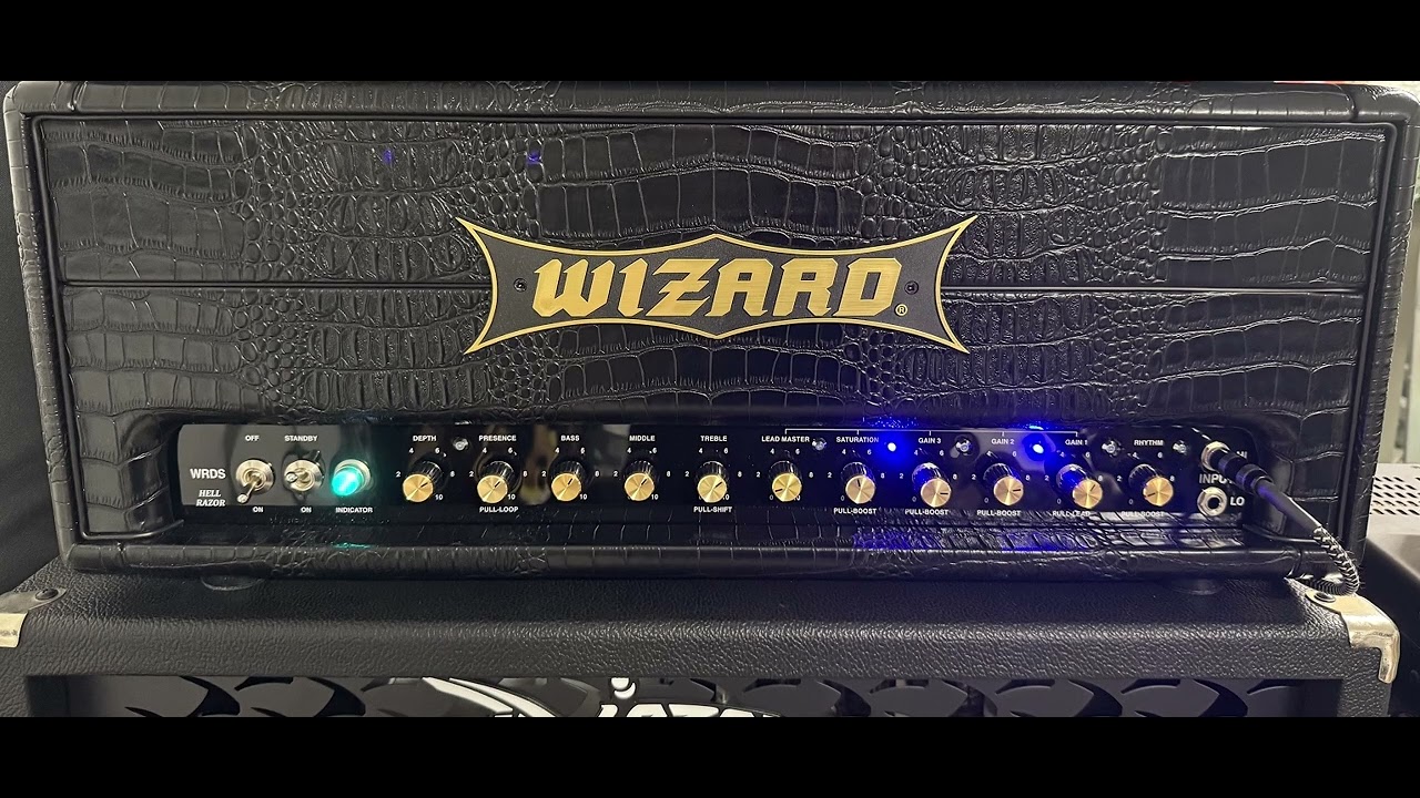 Wizard Hell Razor 150w Kt88 playing Tool riffs