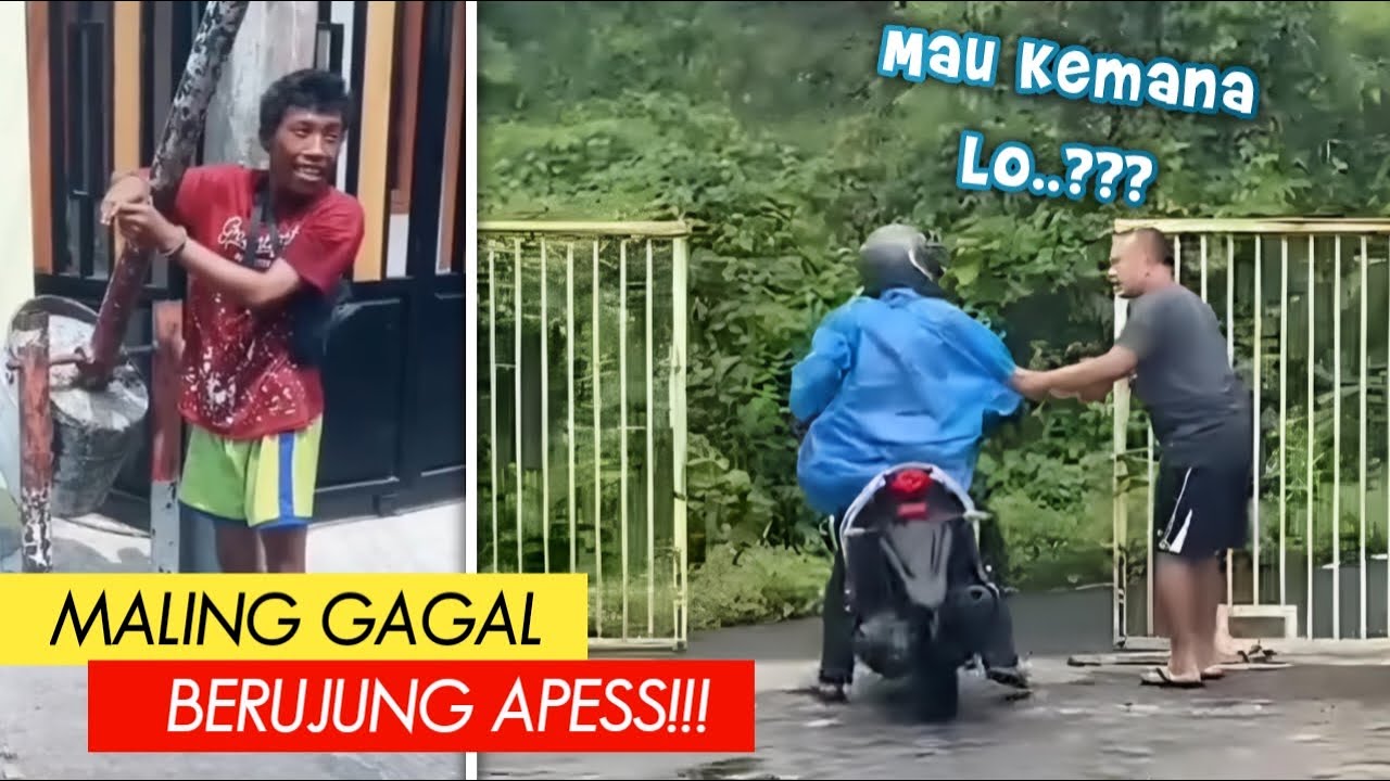 Maling Motor NgeLag Dijebak Warga..!! Deretan Aksi Maling Gagal Yang Berujung Apes!! - Pt.13