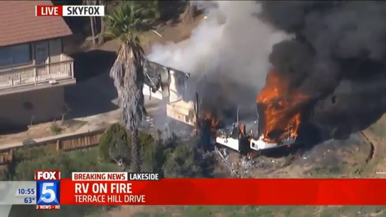 Lakeside California Fire -Terrace Hill Drive