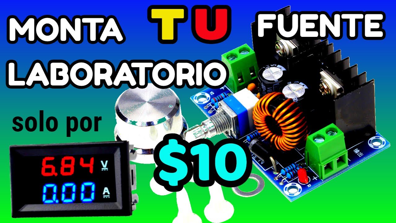 🔴COMO hacer FUENTE alimentación regulable de 0 a 36v 8A/ Por menos de 10€