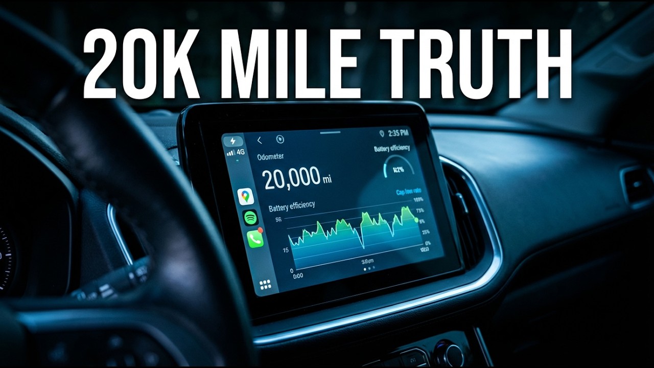 Обзор Tesla Model Y Juniper 2026 года, пробег 20 000 миль, снижение запаса хода.