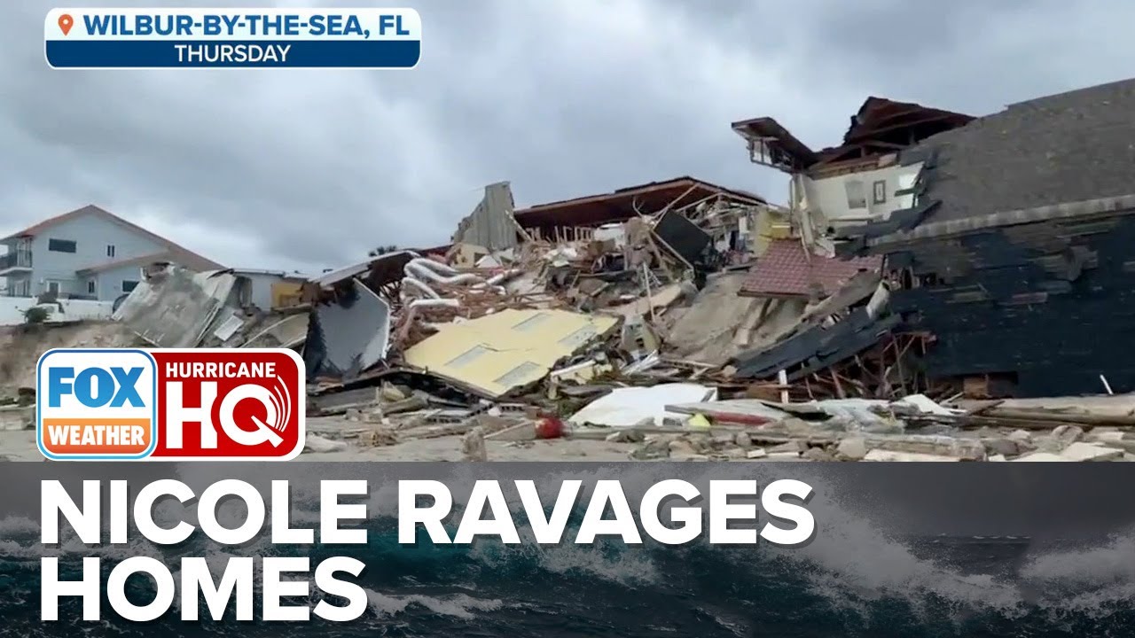 Nicole Ravages Beachfront Properties In Wilbur-By-The-Sea, Florida