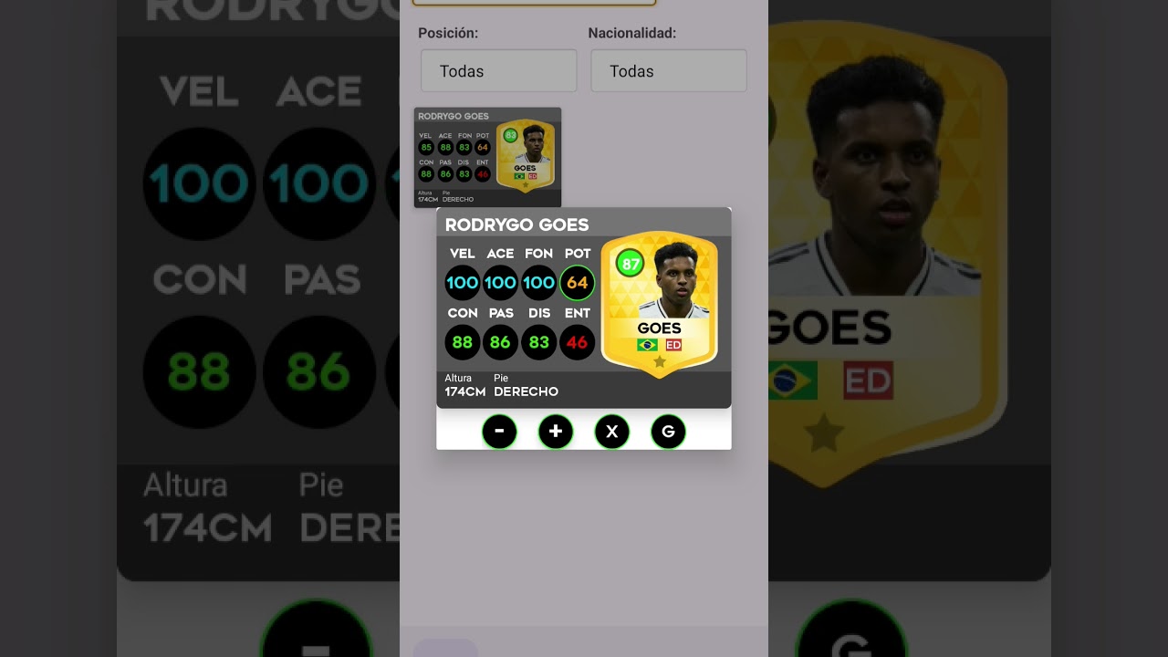 Rodrygo Full max DLS25 #dreamlleaugesuccer #shorts #dls25 #fifa