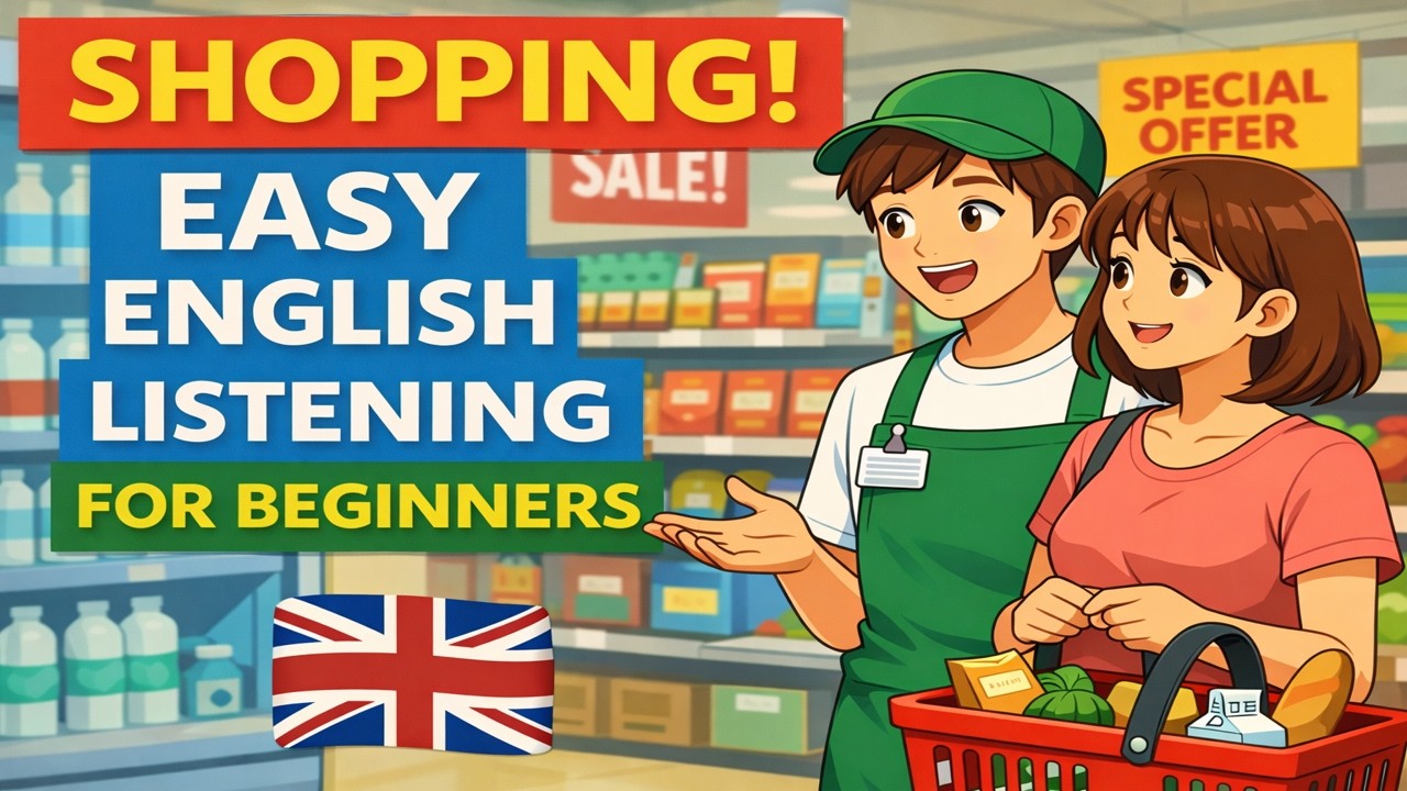 Shopping in English | Easy English Listening Practice for Beginners
