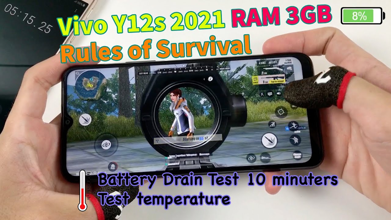 Vivo Y12s 2021 Test Rules of Survival | Snapdragon 439, RAM 3GB