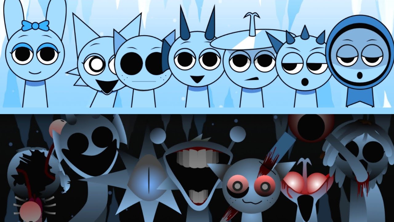 Incredibox Sprunki Cool as Ice 2 Normal Version vs Horror Version