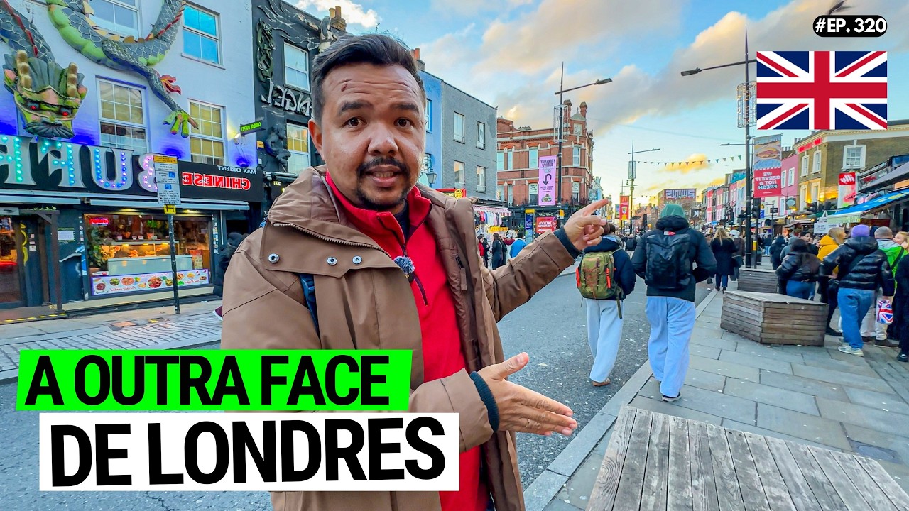 A ATUAL SITUAÇÃO das RUAS DE LONDRES em 2025 É ESSA (Camden Town)