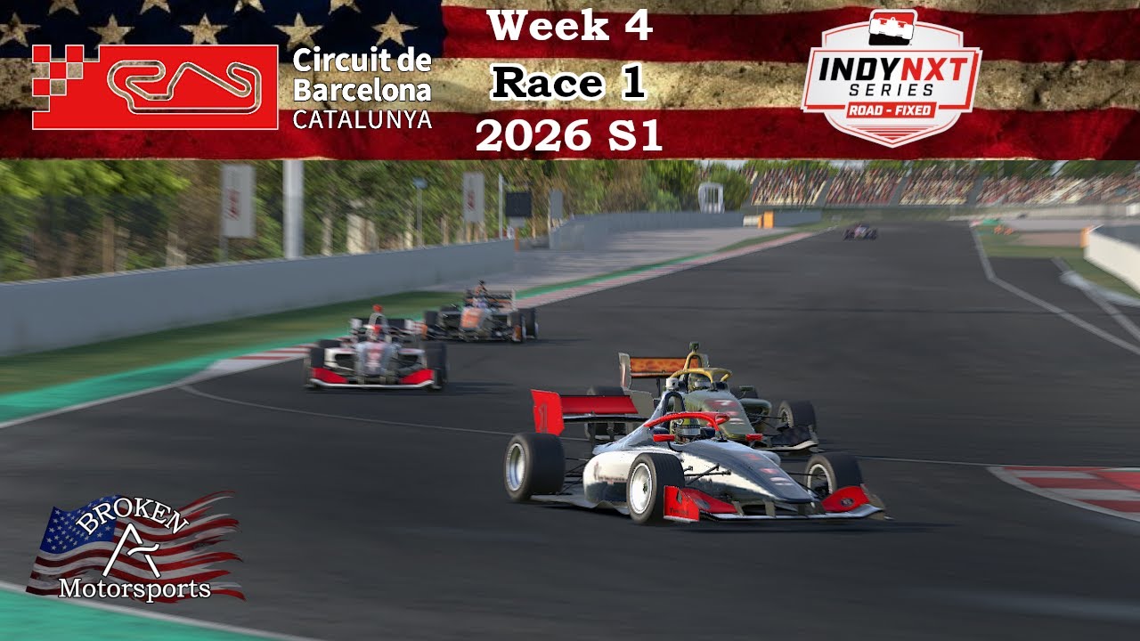Indy NXT Road Series - Circuit de Barcelona Catalunya - iRacing Road - Week 4 Race 1