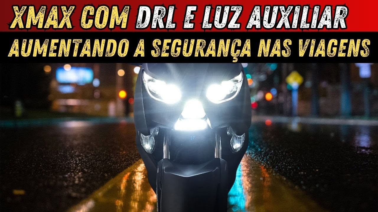 INSTALEI DRL E FAROL AUXILIAR NA XMAX 250 | VIAGEM DE SCOOTER ATÉ BARUERI