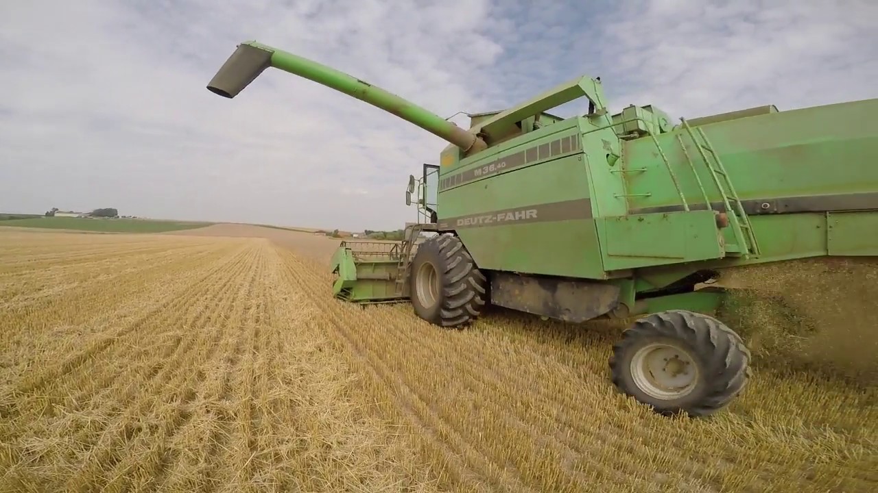 [GoPro]Deutz m36.40 à la moisson de blé