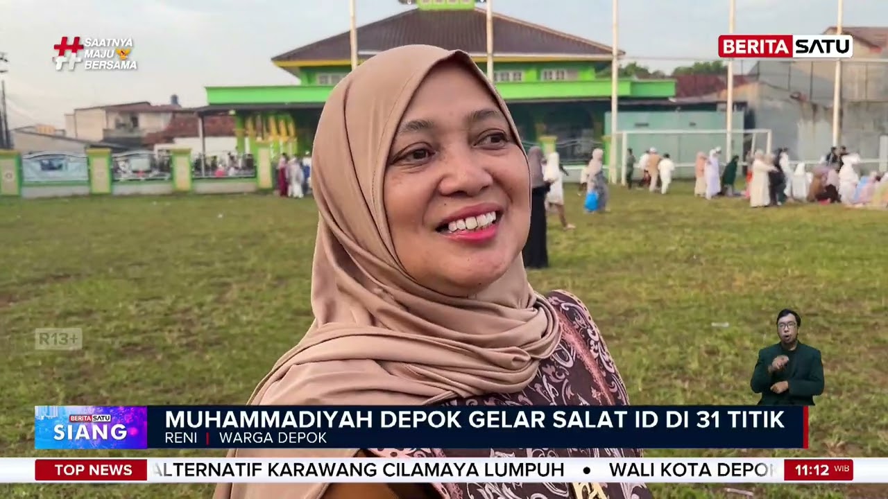 Ribuan Jemaah Muhammadiyah Salat Id di Lapangan PSP Depok #Beritasatu