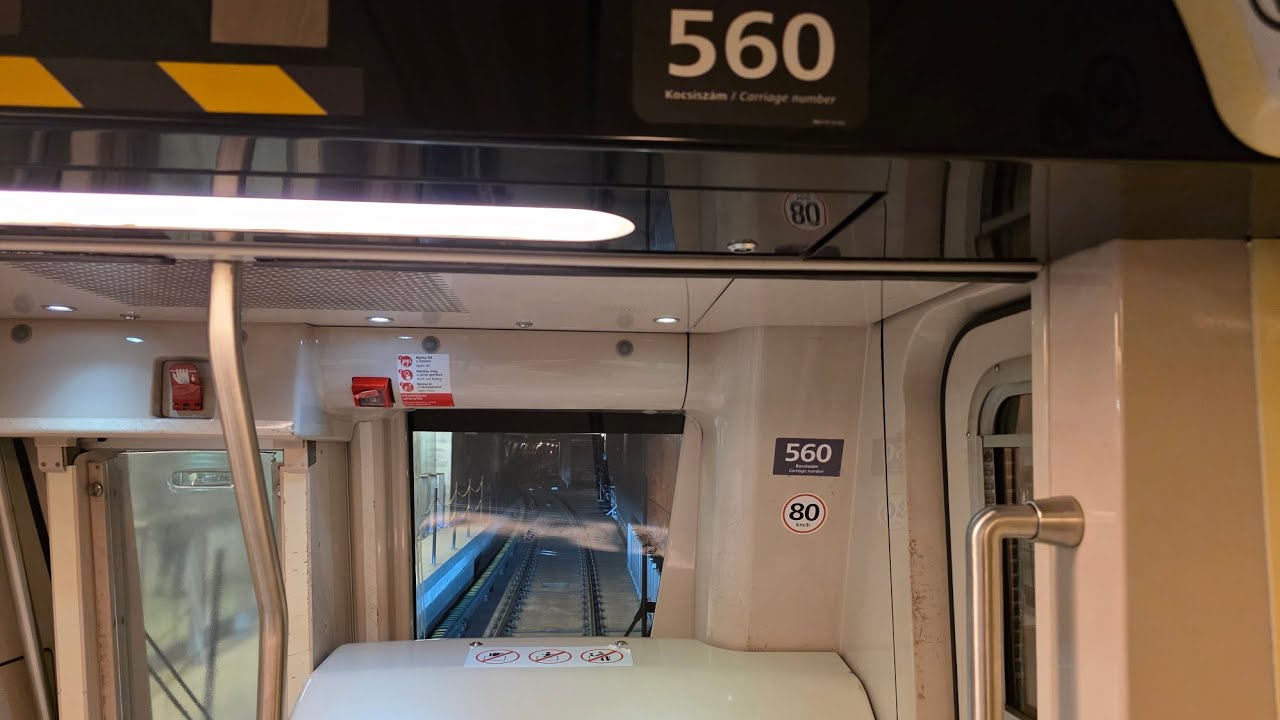 [HDR] BKV M4-es metró (Fővám tér - Kelenföld vasútállomás): 560-563 (2026.02.16)